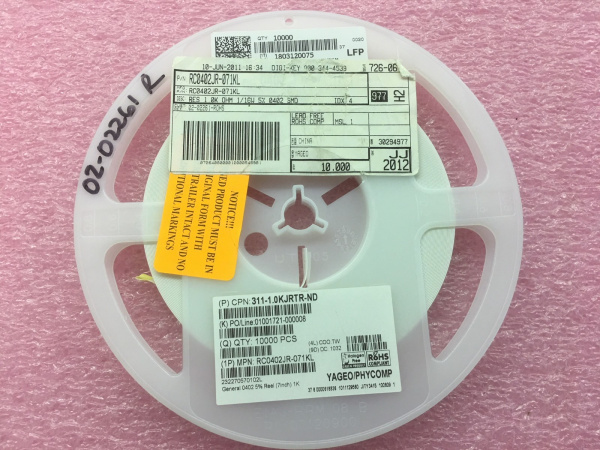 Резистор Yageo RC0402JR-071KL