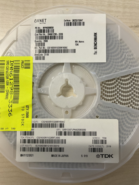 Конденсатор TDK C3216X5R1V226M160AC