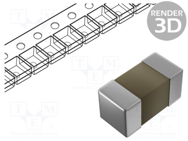 Конденсатор Yageo CC0402CRNPO9BN1R0