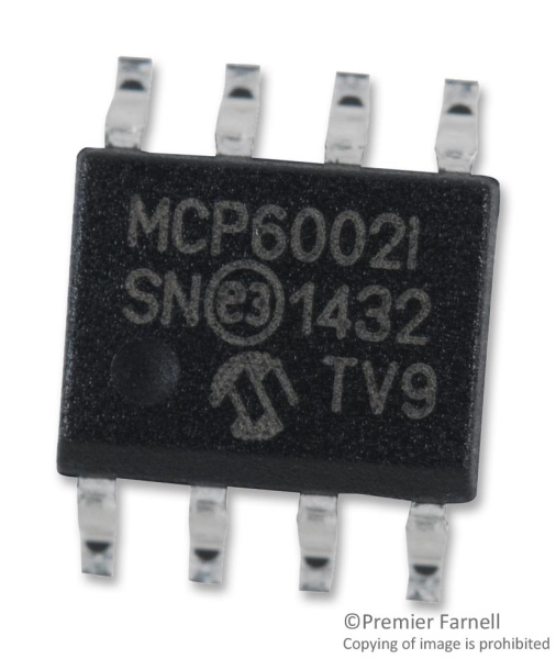Микросхема Microchip MCP6002-I/SN